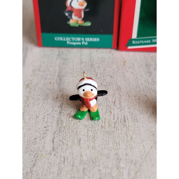 Hallmark miniature penguin ski Bell variety ornament Xmas - Picture 2 of 7